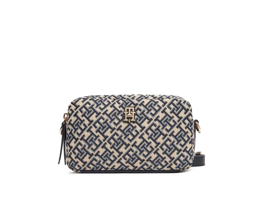 obrazek 1 Tommy Hilfiger Torebka Th Jacquard Camera Bag AW0AW17443 Granatowy