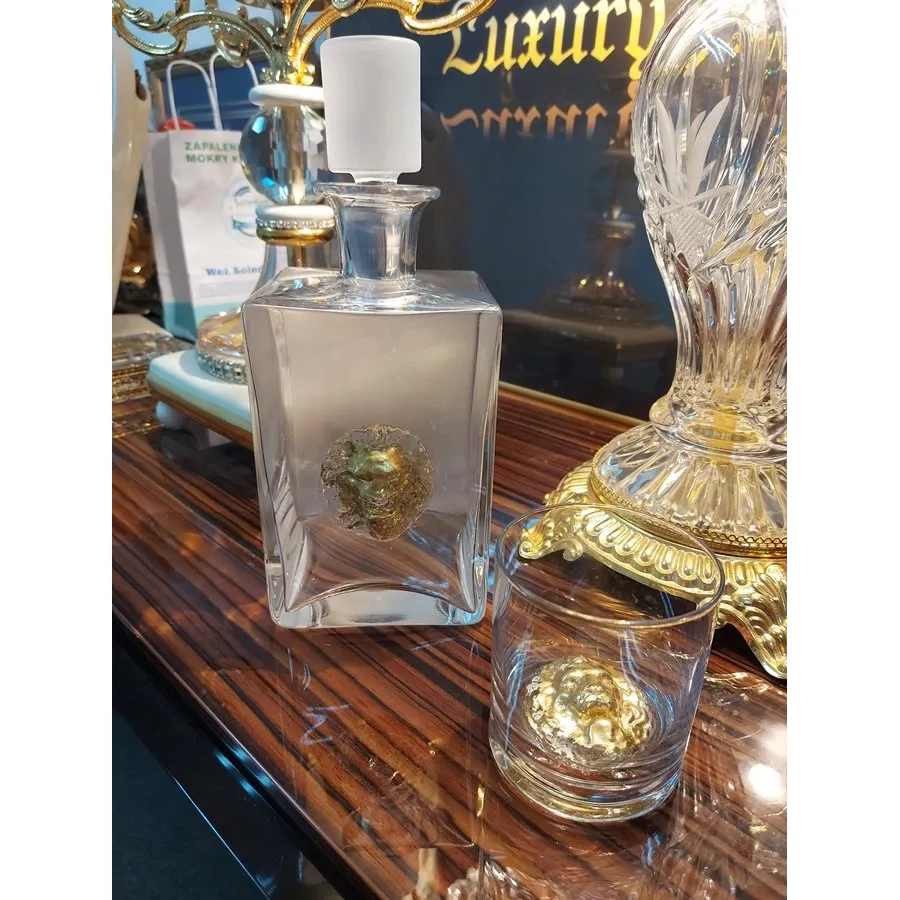 obrazek 4 Stylowa szklanka do degustacji whisky ze złotym lwem - LuxuryGifts