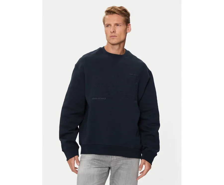 obrazek 1 Armani Exchange Bluza 6DZMAA ZJKAZ 1510 Granatowy Regular Fit