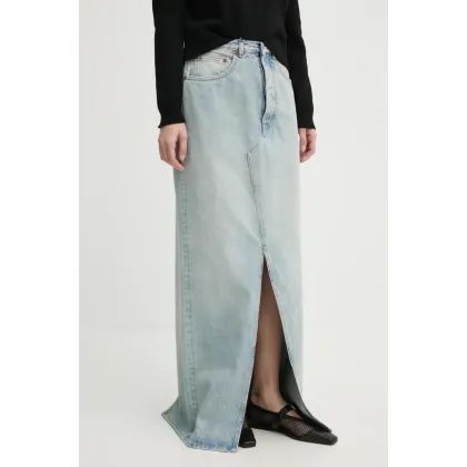 Zdjęcie MM6 Maison Margiela spódnica jeansowa kolor niebieski maxi prosta S62MI0021.S30589