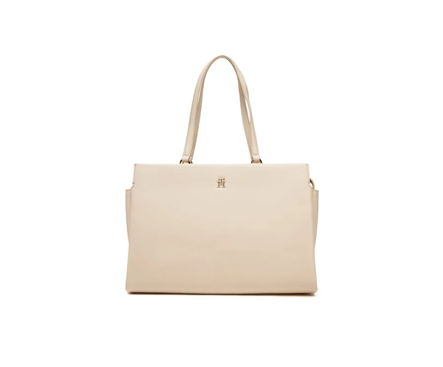 obrazek 1 Tommy Hilfiger Torebka Th Legacy Tote AW0AW17197 Écru
