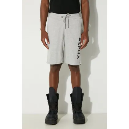Zdjęcie Alpha Industries szorty Alpha Jersey męskie kolor szary 116366.17-SZARY