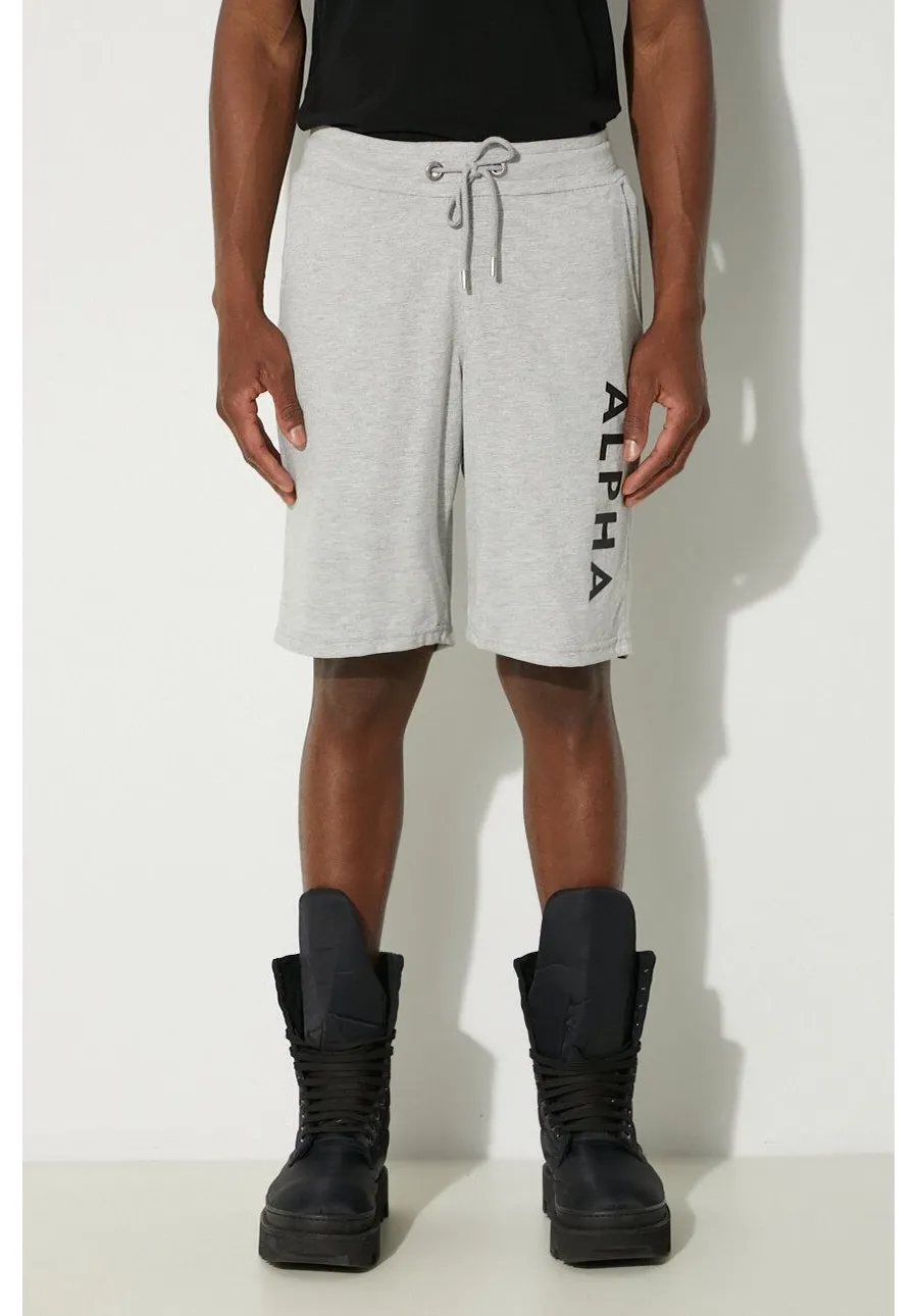 obrazek 1 Alpha Industries szorty Alpha Jersey męskie kolor szary 116366.17-SZARY