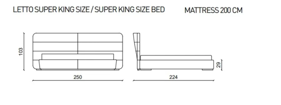 obrazek 2 Nowoczesne łóżko do gustownej sypialni, super king size - Ulivi Salotti
