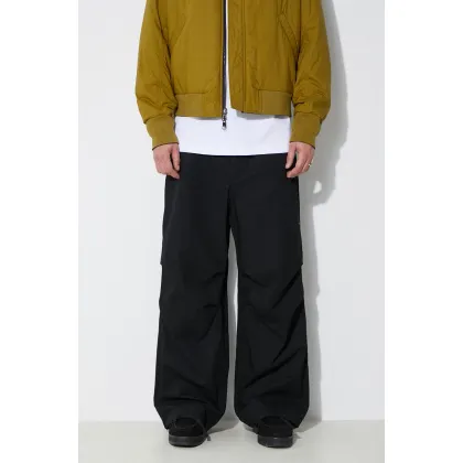 Zdjęcie Engineered Garments spodnie bawełniane Over Pant kolor czarny proste OR343.ZT156