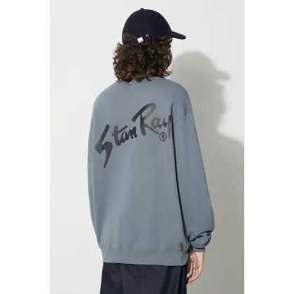 Zdjęcie Stan Ray bluza bawełniana STAN OG CREW męska kolor szary z nadrukiem AW2314162