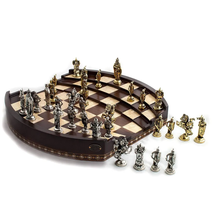 obrazek 2 Zestaw szachowy Arena 3D z metalowymi figurami - Helena Woodart