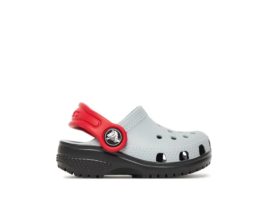 obrazek 1 Crocs Klapki Toddler Retro Sport Classic Clog 211265 Szary