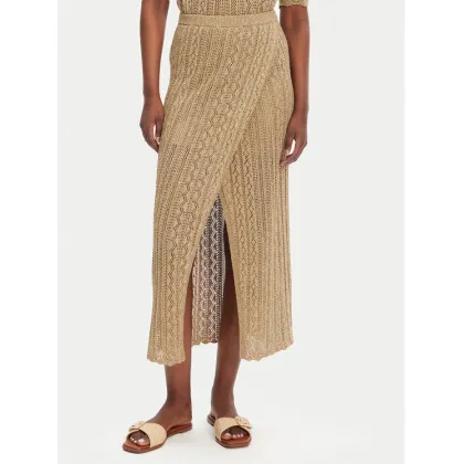 Zdjęcie TWINSET Spódnica midi 251TT3192 Beżowy Slim Fit