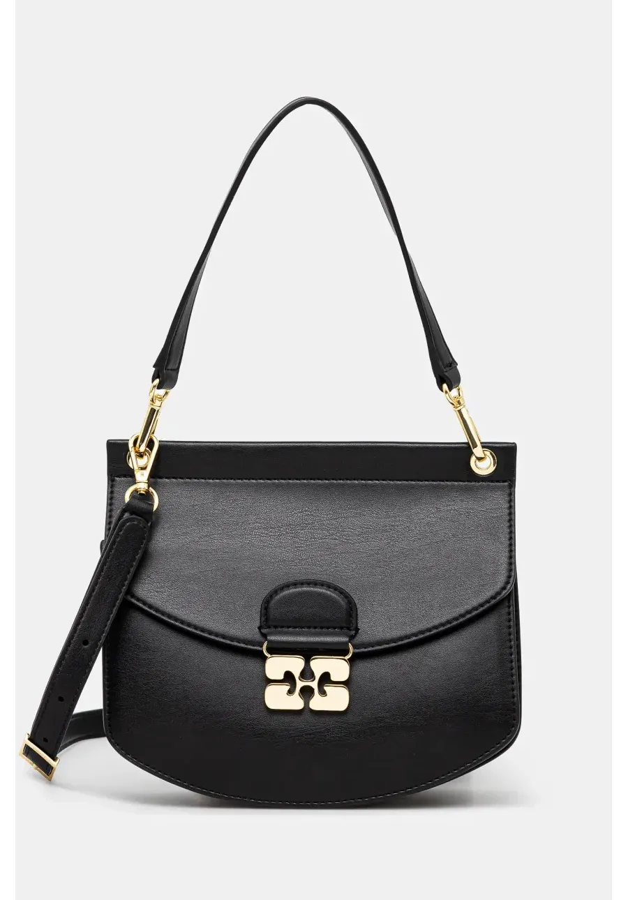 obrazek 1 GANNI torebka skórzana Apo-G Bag Small kolor czarny A6449