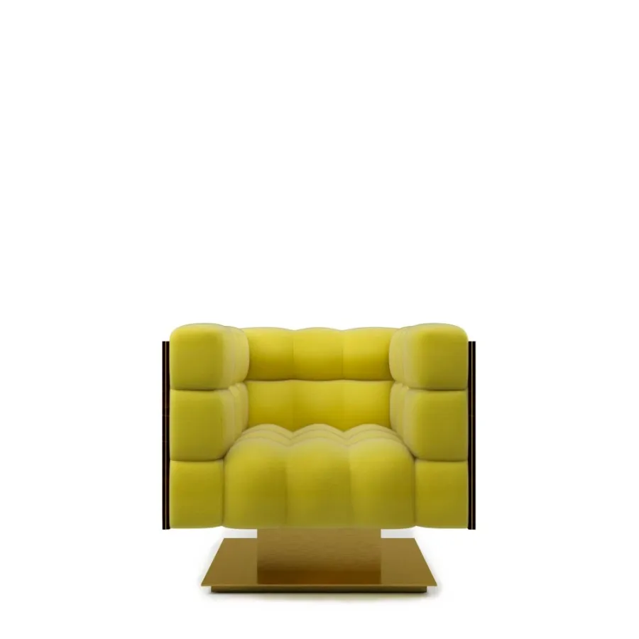 obrazek 1 Elegancki fotel tapicerowany H.77xL.90xP.87 cm