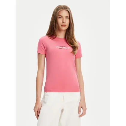 Zdjęcie Guess Jeans T-Shirt W4YI03 J1314 Różowy Slim Fit