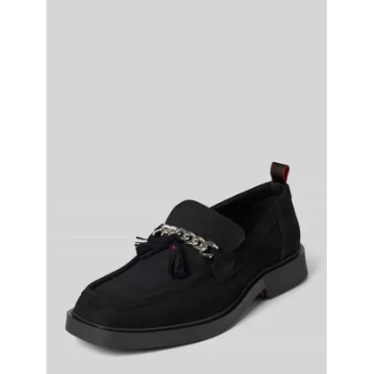 Zdjęcie Mokasyny typu tassel loafer z detalem z logo model ‘Iker’