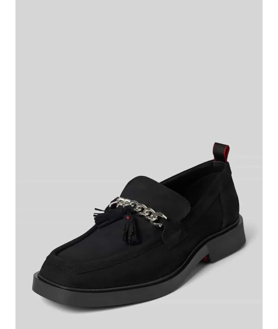 obrazek 1 Mokasyny typu tassel loafer z detalem z logo model ‘Iker’