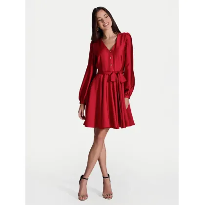 Zdjęcie Swing Sukienka koktajlowa 5AI13900 Czerwony Regular Fit