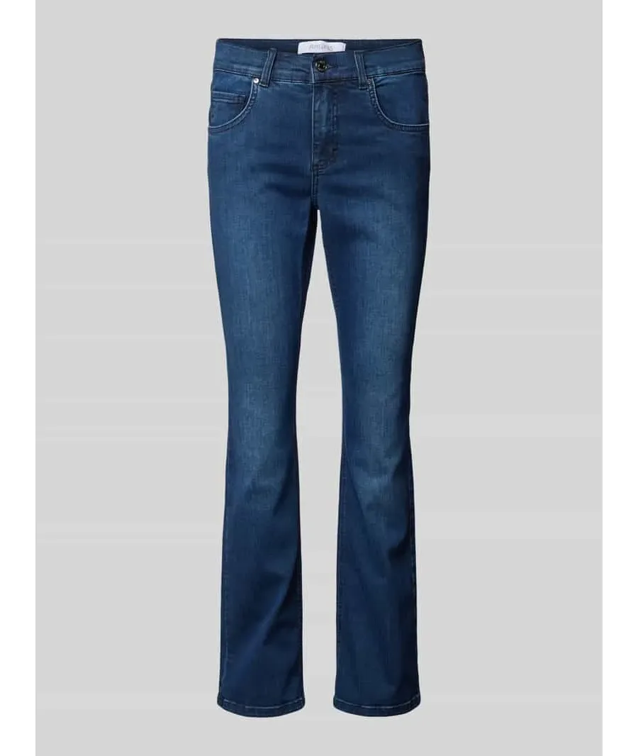 obrazek 1 Jeansy o kroju regular fit z 5 kieszeniami model ‘LENI’