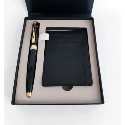 Zdjęcie Elegancki zestaw prezentowy- Pióro + etui na karty lub wizytówki