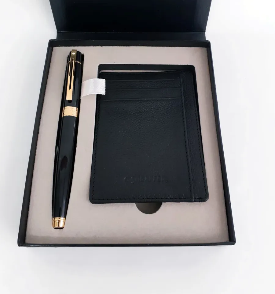 obrazek 1 Elegancki zestaw prezentowy- Pióro + etui na karty lub wizytówki