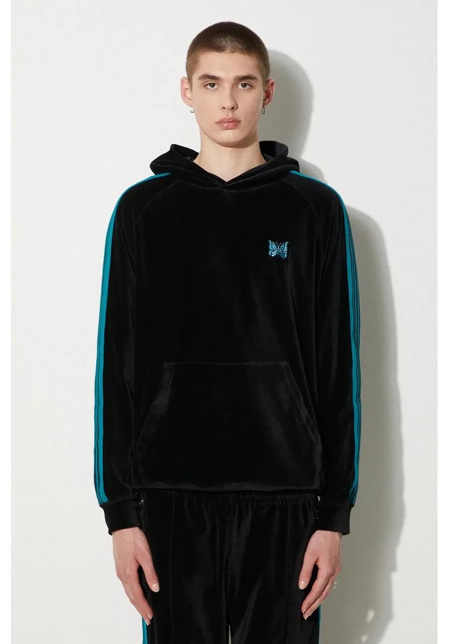 obrazek 1 Needles bluza Track Hoody męska kolor czarny z kapturem wzorzysta OT234