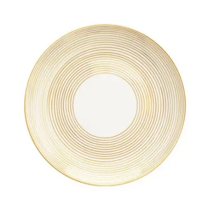 Zdjęcie Stylowy talerz porcelanowy Golden Orbit
