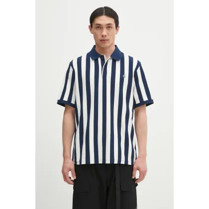 Zdjęcie Carhartt WIP polo bawełniane S/S Boynton Polo męski kolor granatowy wzorzysty I034567.2PPXX