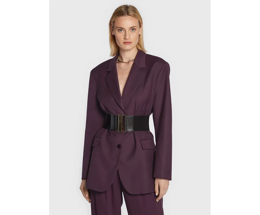 obrazek 1 Patrizia Pepe Marynarka 8S0442/A106-M424 Fioletowy Oversize