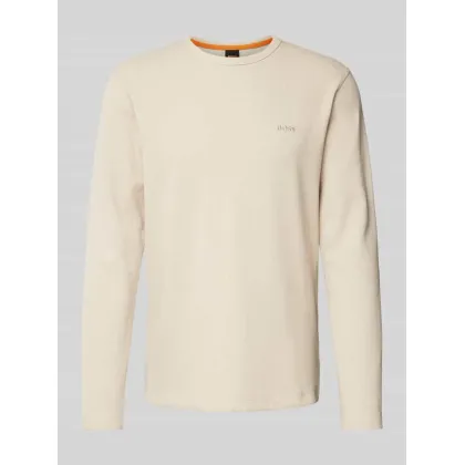 Zdjęcie Bluzka o kroju regular fit z długim rękawem i wyhaftowanym logo model ‘TEMPESTO’