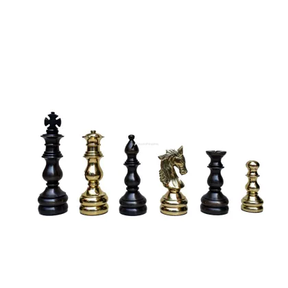 Zdjęcie Profesjonalne szachy z litego mosiądzu English Elite - The Chess Empire