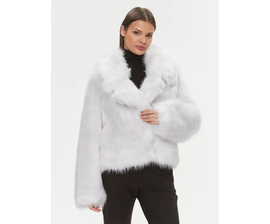 obrazek 1 Patrizia Pepe Futro 2O0082/E036-W356 Szary Oversize
