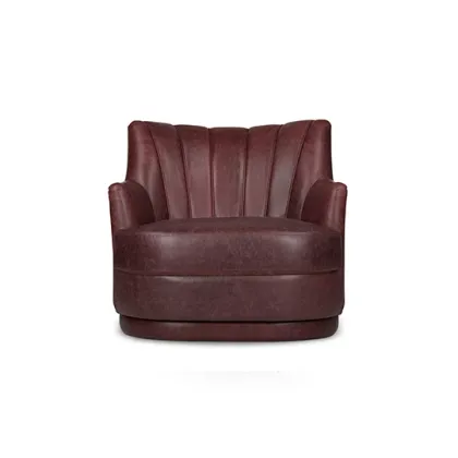 Picture Portuguese single sofa in plum color