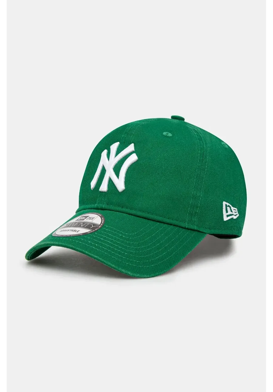 obrazek 1 New Era czapka z daszkiem bawełniana kolor zielony gładka 60235267