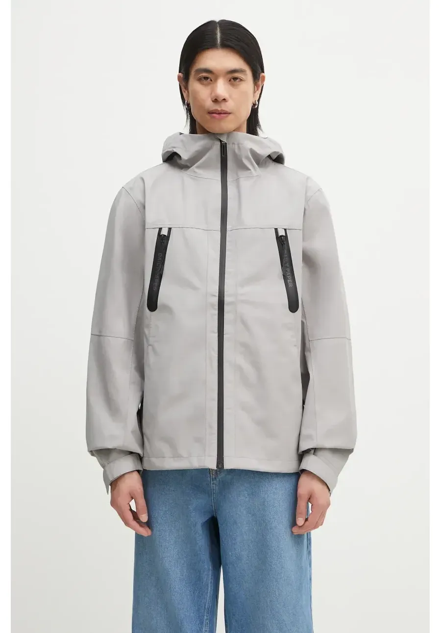 obrazek 1 Daily Paper kurtka przeciwdeszczowa Kunle Rain Jacket kolor szary przejściowa 2512003