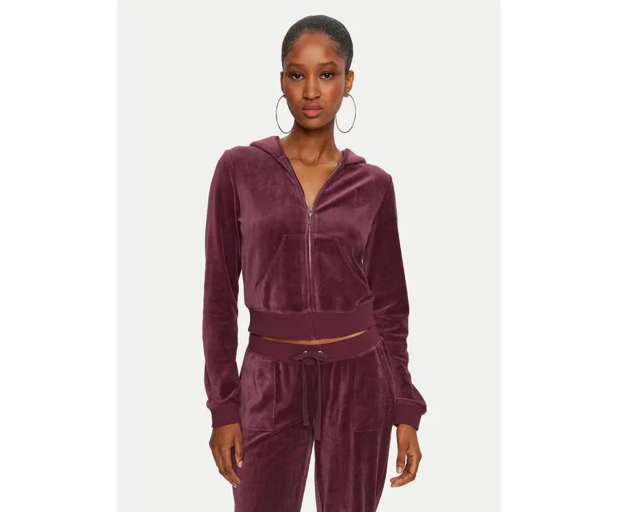 obrazek 1 Juicy Couture Bluza Robyn JCSEBJ007 Bordowy Slim Fit