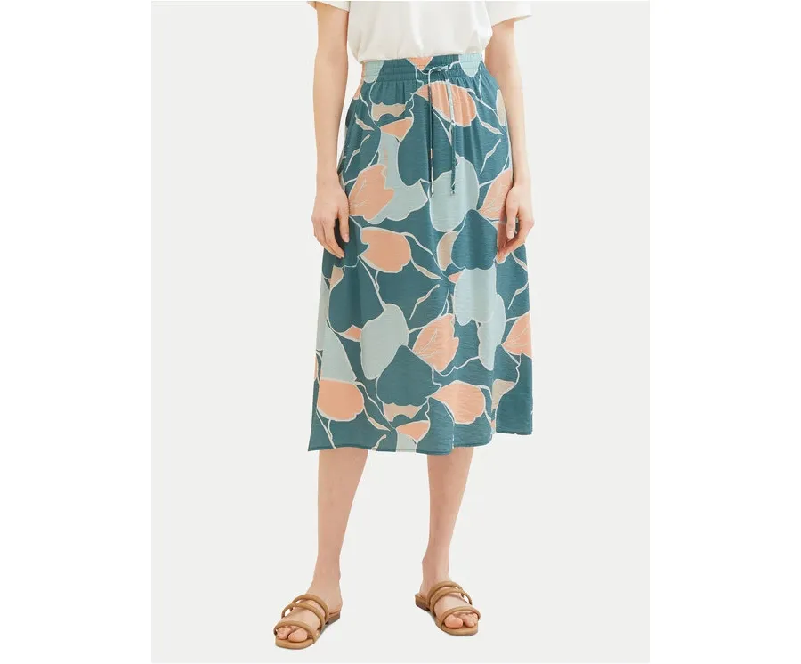 obrazek 1 Tom Tailor Spódnica midi 1040348 Zielony Regular Fit