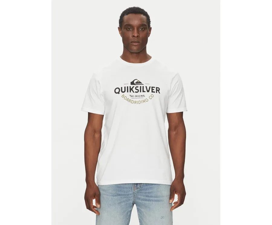 obrazek 1 Quiksilver T-Shirt EQYZT08064 Biały Regular Fit