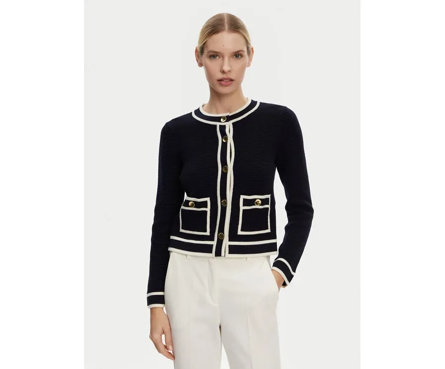 obrazek 1 Luisa Spagnoli Kardigan Macori 58615 Czarny Slim Fit