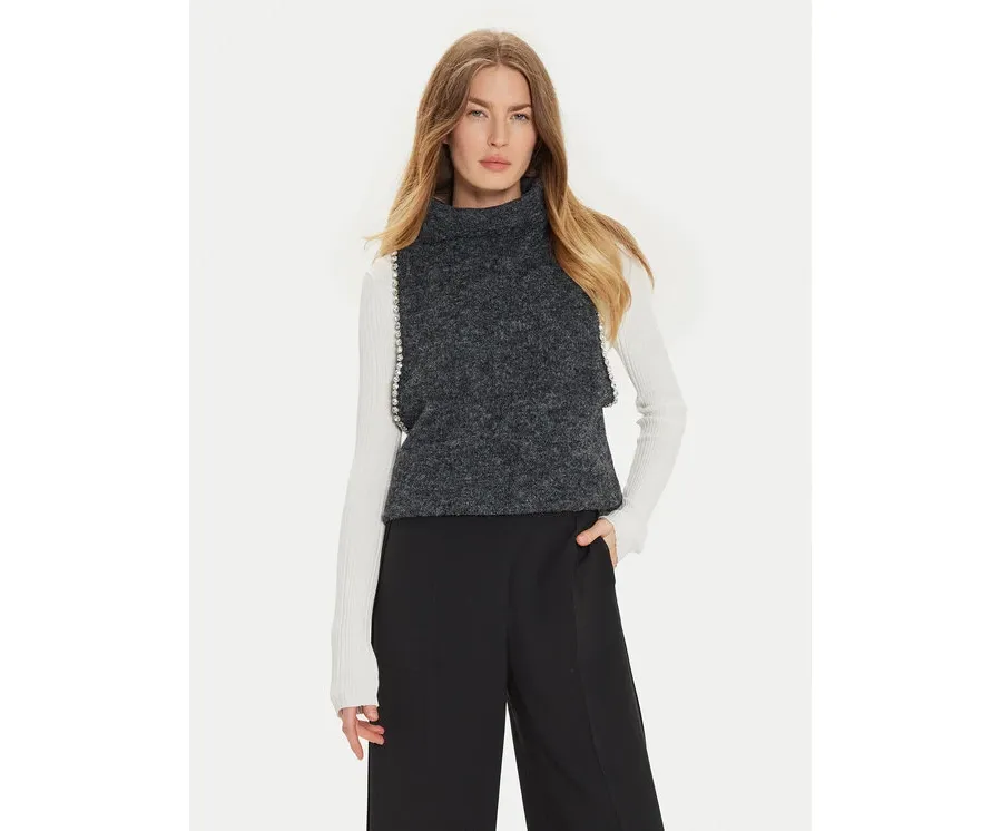 obrazek 1 Eleh Kamizelka EM1011 Szary Regular Fit