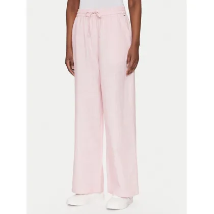 Zdjęcie Tommy Jeans Spodnie materiałowe DW0DW20352 Różowy Regular Fit