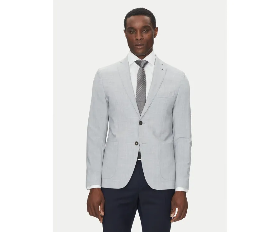 obrazek 1 Michael Kors Marynarka MK0SB01025 Szary Slim Fit