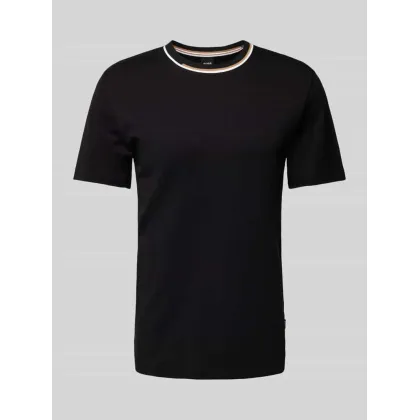 Zdjęcie T-shirt z prążkowanym, okrągłym dekoltem model ‘Thompson’
