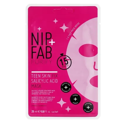 Zdjęcie NIP+FAB Maska w płachcie z kwasem salicylowym 25ml 25 ml Nip + Fab