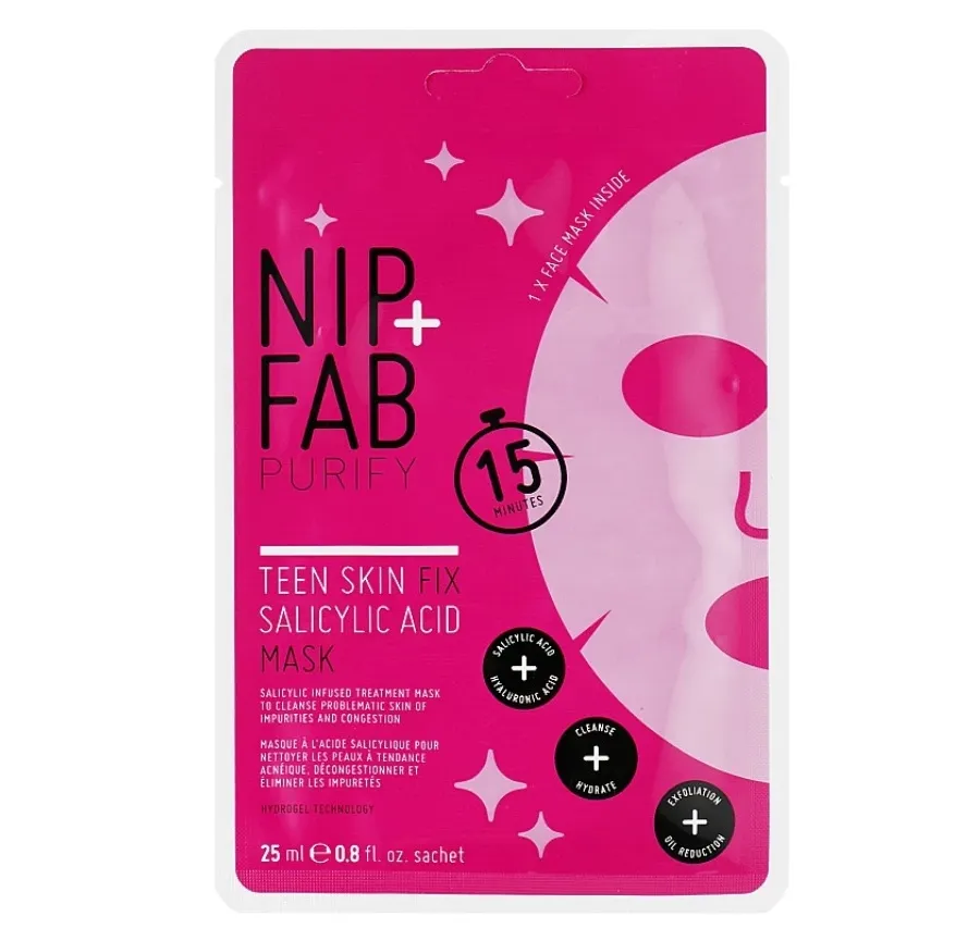 obrazek 1 NIP+FAB Maska w płachcie z kwasem salicylowym 25ml 25 ml Nip + Fab