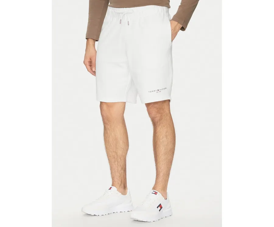 obrazek 1 Tommy Hilfiger Szorty sportowe Small Logo MW0MW38698 Biały Regular Fit
