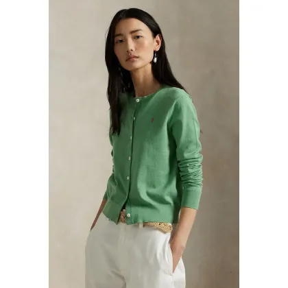 Zdjęcie Polo Ralph Lauren kardigan damski kolor zielony lekki 211891672