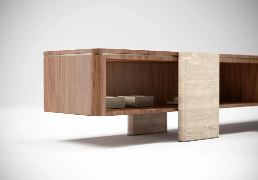 obrazek 13 Luksusowa modernistyczna szafka RTV do salonu - prosto z Włoch