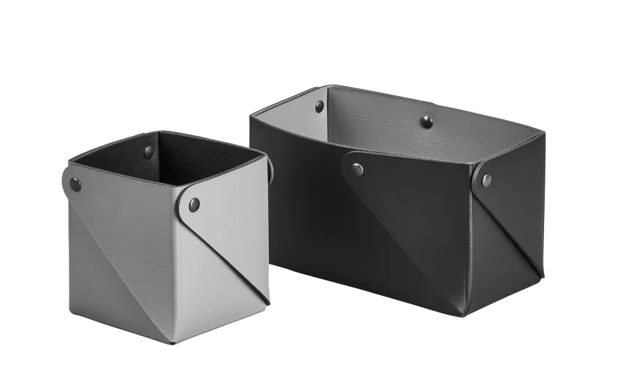 obrazek 2 Wyjątkowe pudełko Miu o wymiarach 7x7xH8 cm w kolorze szarym