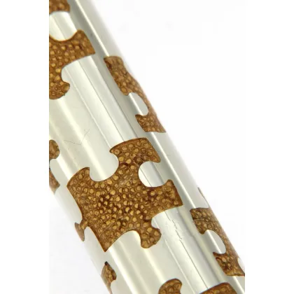 Zdjęcie Designerskie pomarańczowe pióro wieczne z kolekcji Puzzle - Urso