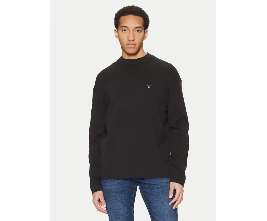 obrazek 1 Calvin Klein Jeans Sweter J30J326741 Czarny Regular Fit