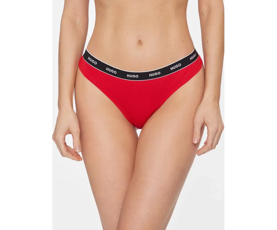 obrazek 1 Hugo Stringi Thong Stripe 50510622 Czerwony HUGO