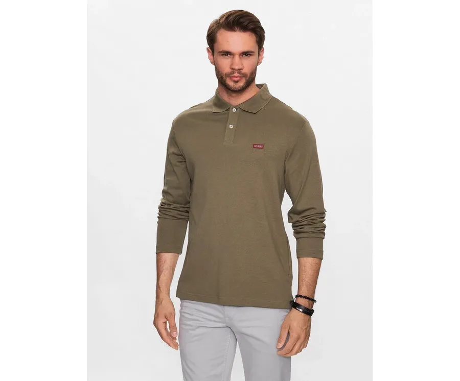 obrazek 1 Guess Polo Oliver M3YP36 KBL51 Zielony Regular Fit